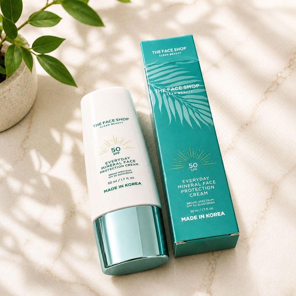 The Face Shop Clean Beauty Everyday Mineral Face Protection Sun Cream SPF 50